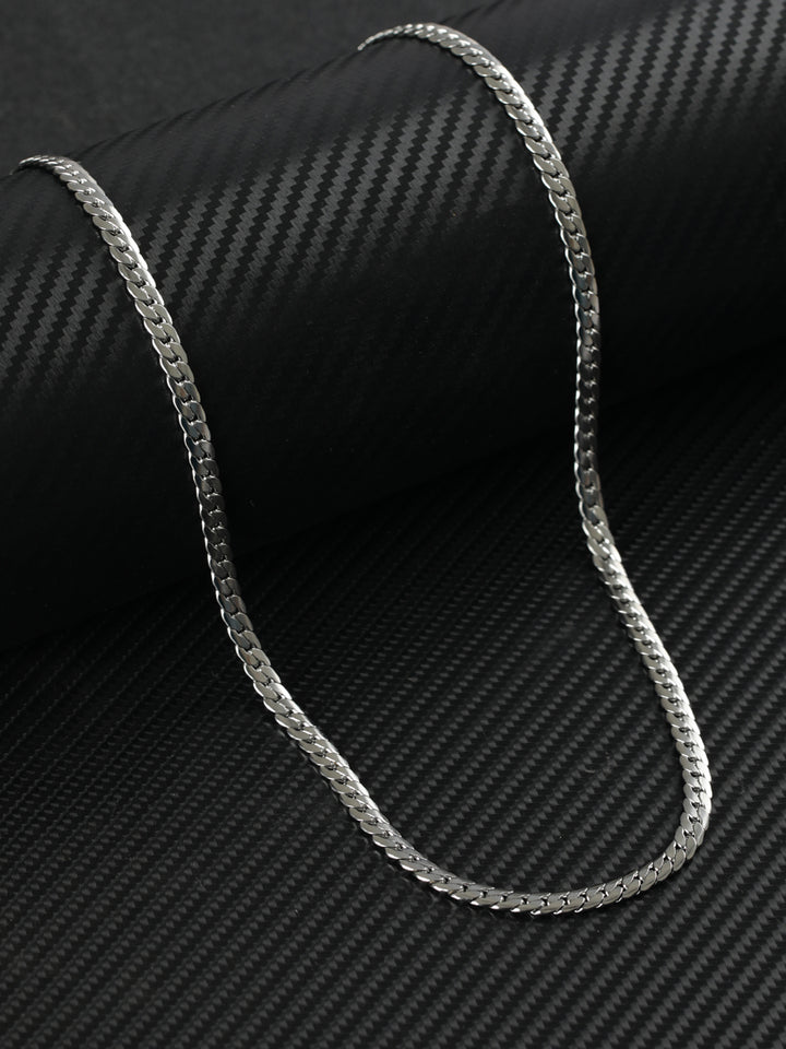 Classic Silver-Plated Link Chain for Men