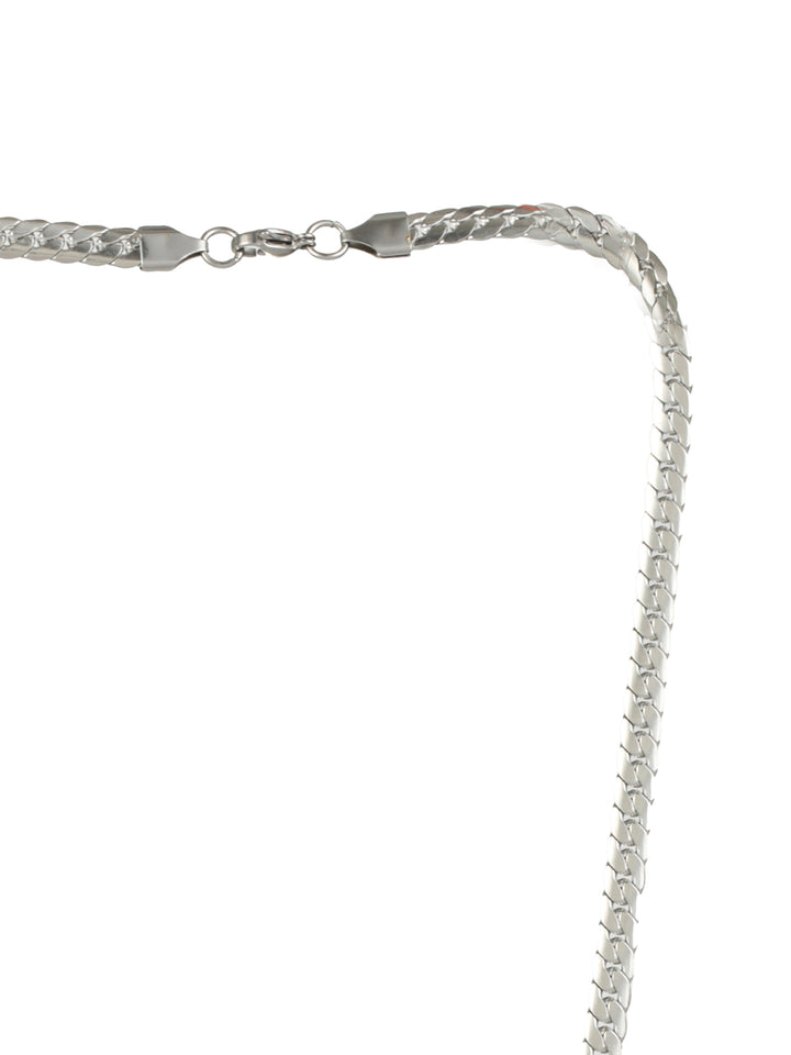 Classic Silver-Plated Link Chain for Men