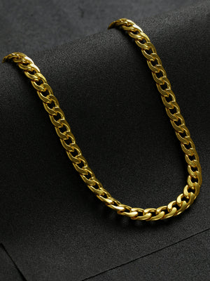Bold by Priyaasi Gold-Plated Curb Chain for Men