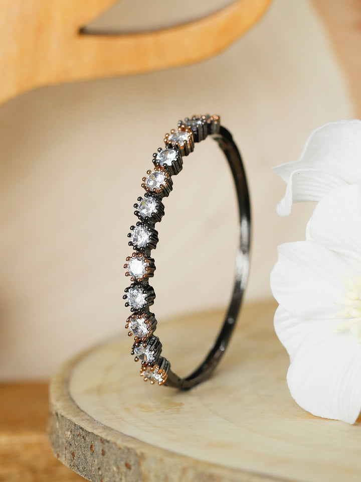 Dual Toned American Diamond Bracelet