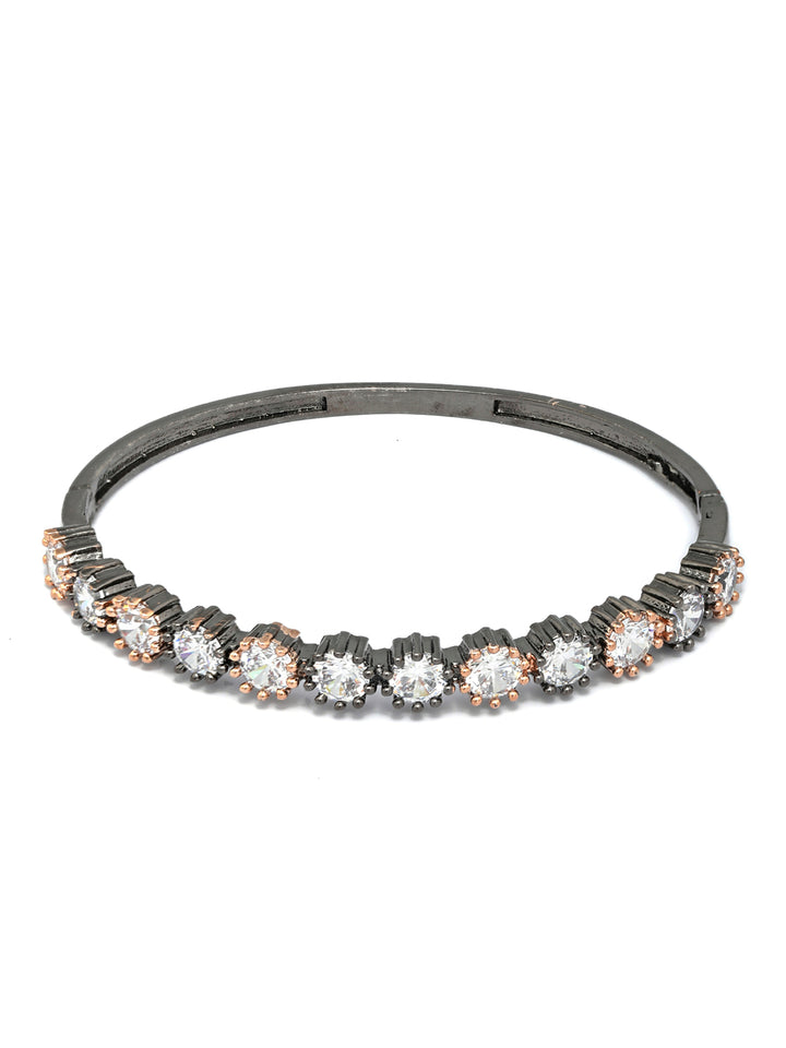 Dual Toned American Diamond Bracelet