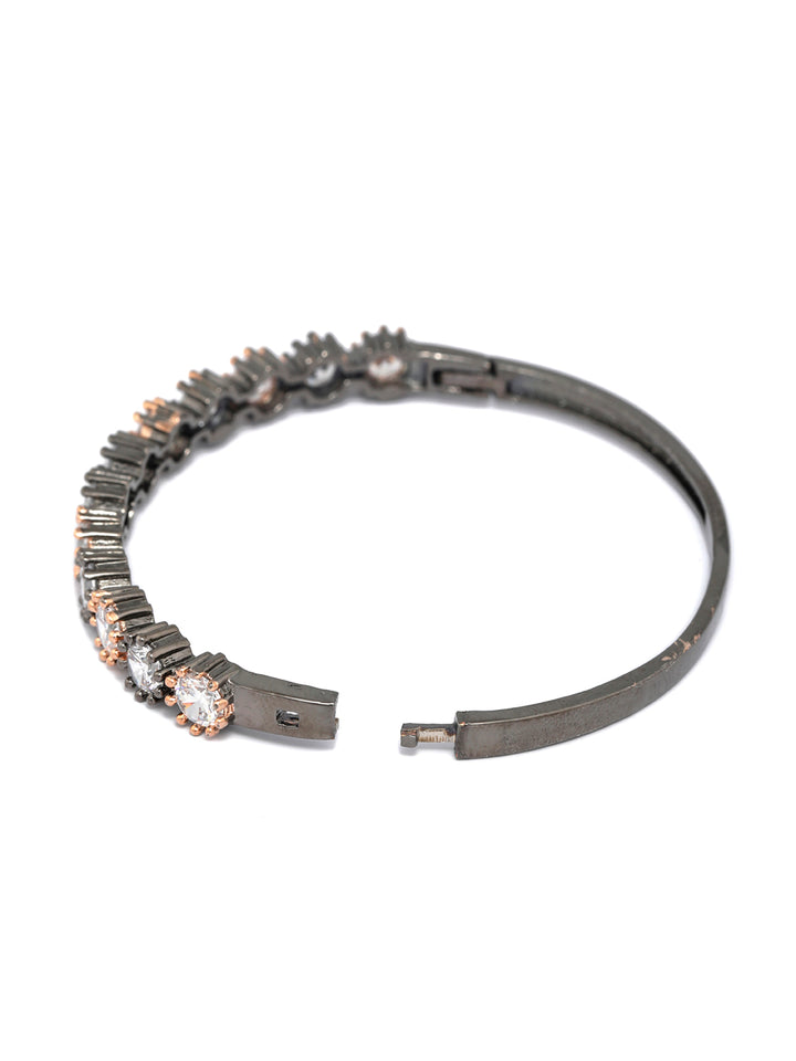 Dual Toned American Diamond Bracelet