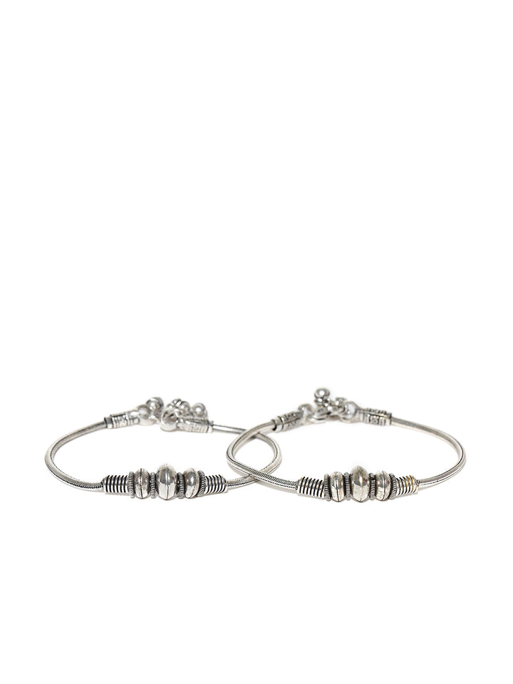 Designer German Silver/Oxidized Anklet/Payal