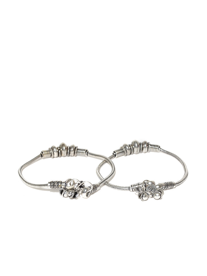 Designer German Silver/Oxidized Anklet/Payal