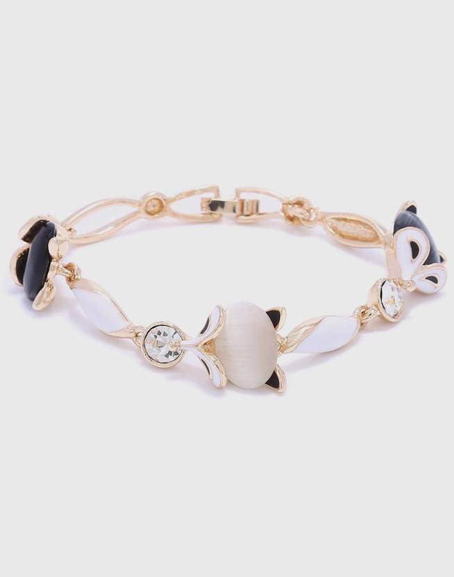 Designer Gold Plated Crystal Bracelet
