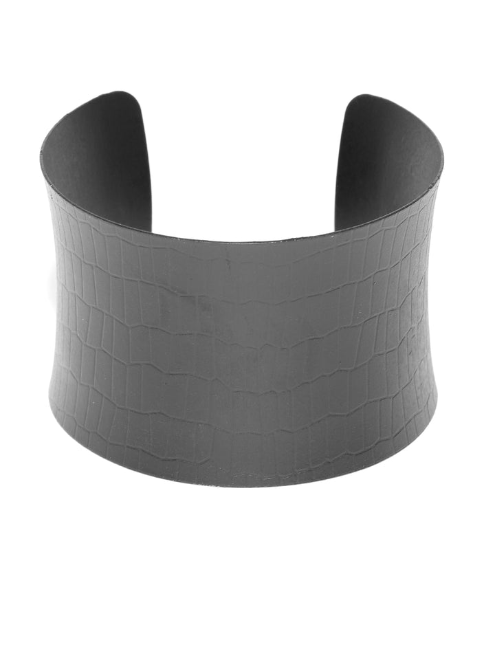 Stylish Black Carved Hand Cuff Bracelet For Girls & Women