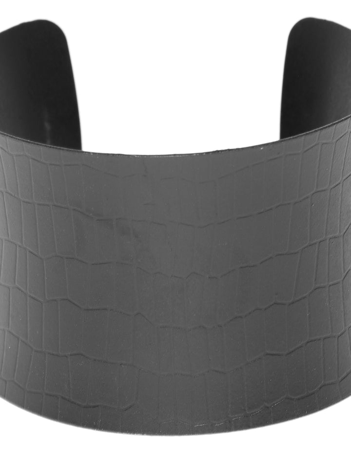 Stylish Black Carved Hand Cuff Bracelet For Girls & Women