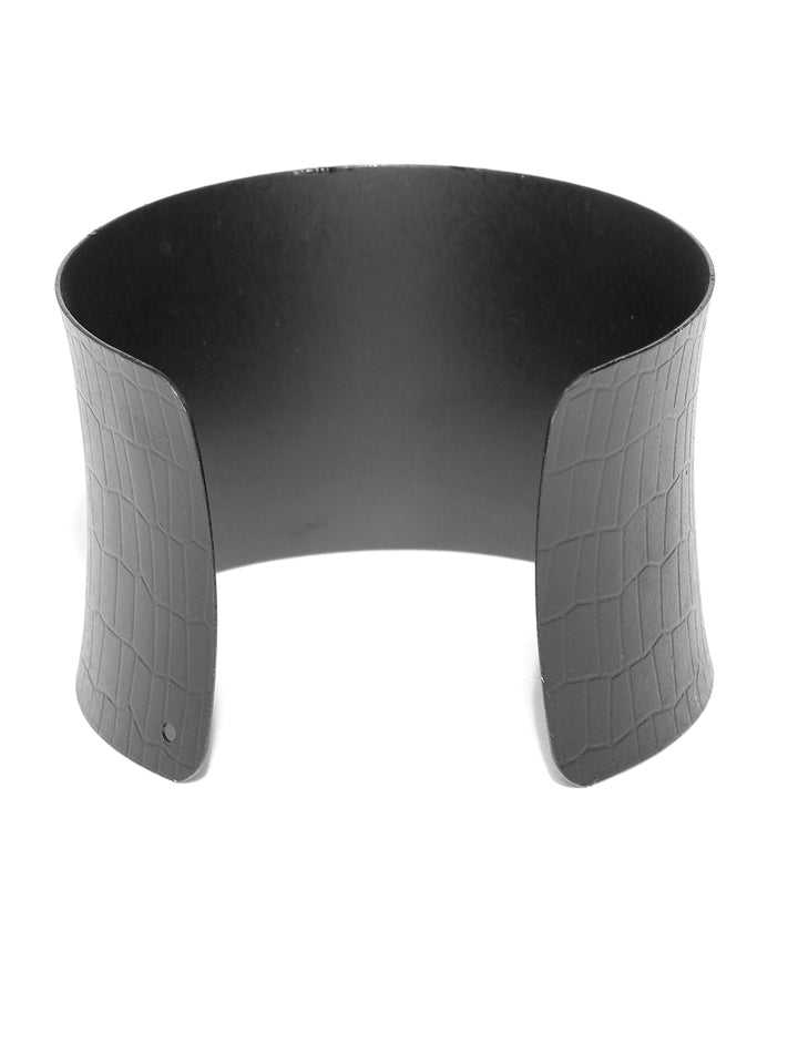Stylish Black Carved Hand Cuff Bracelet For Girls & Women