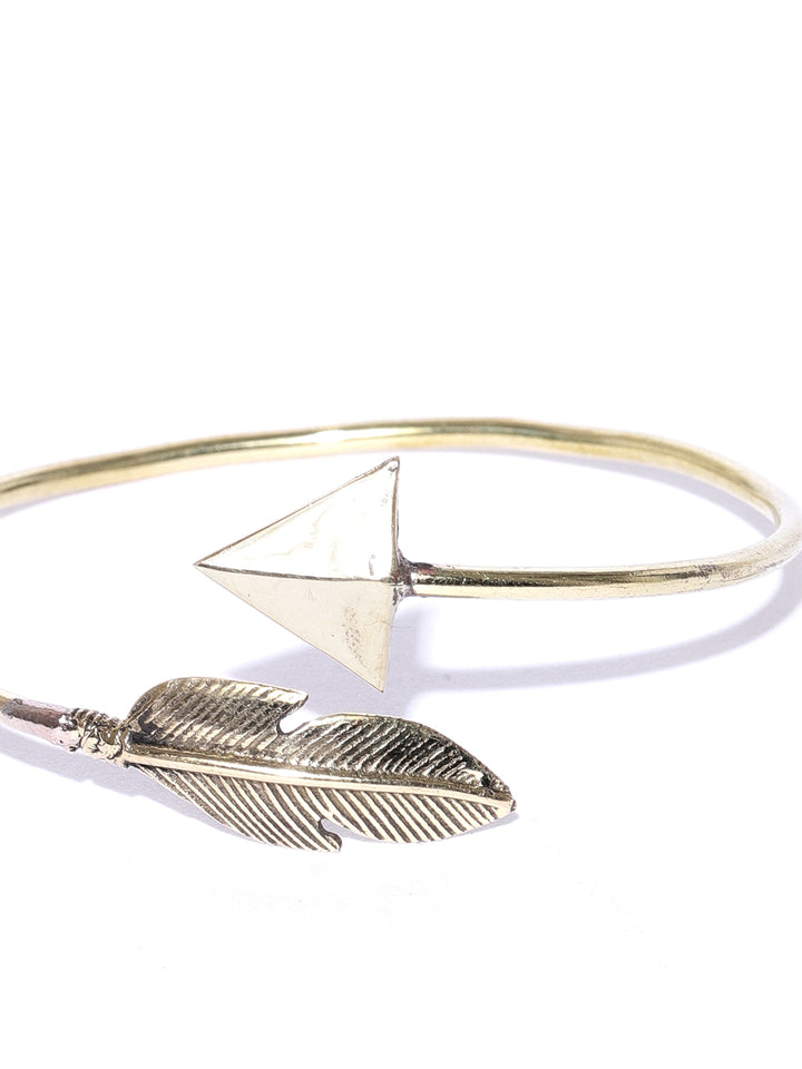 Gold-Plated Cuff Bracelet For Girls & Women