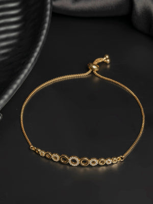 Love Circles American Diamond Rose Gold Bracelet