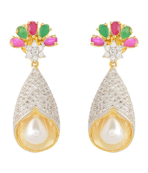 Brass Drop Earrings For Women