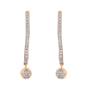 Stunning American Diamond Drop Earrings