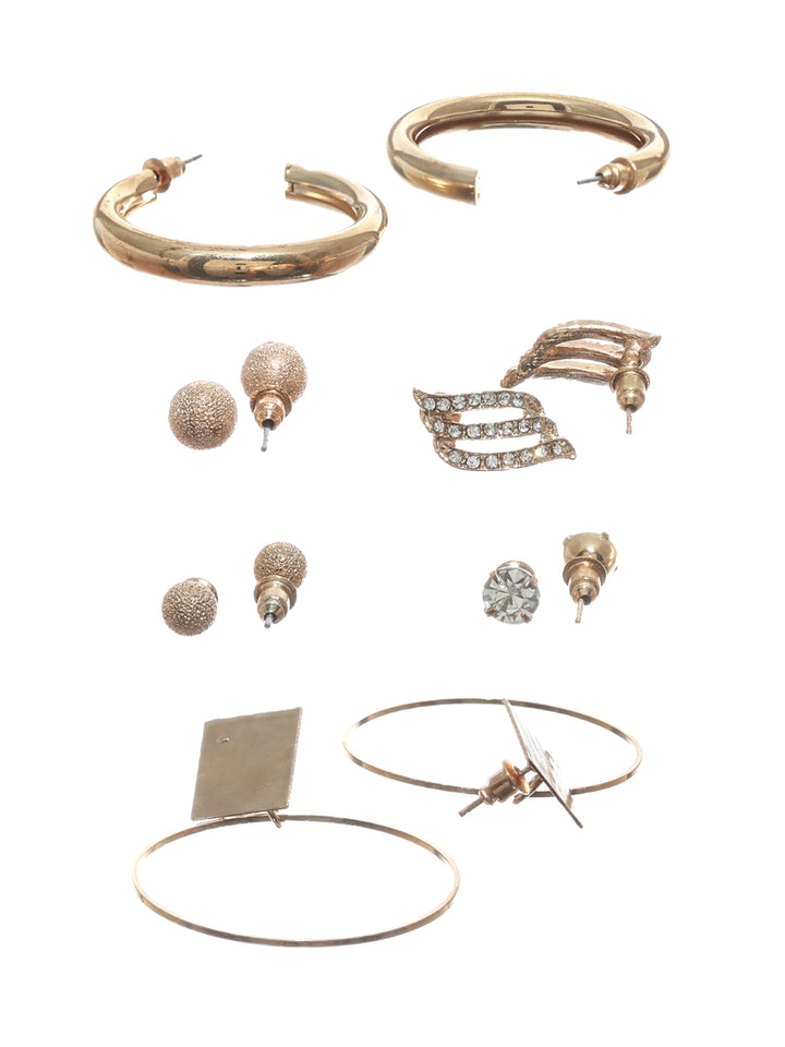 Prita Sparkling American Diamond Earring Set of 6