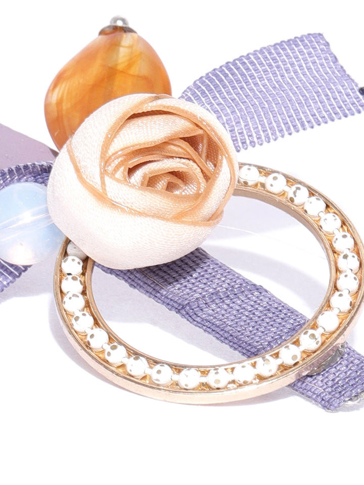 Women Fashion Hair Accessories Ellipse Acrylic Gemstone Clip For Girls