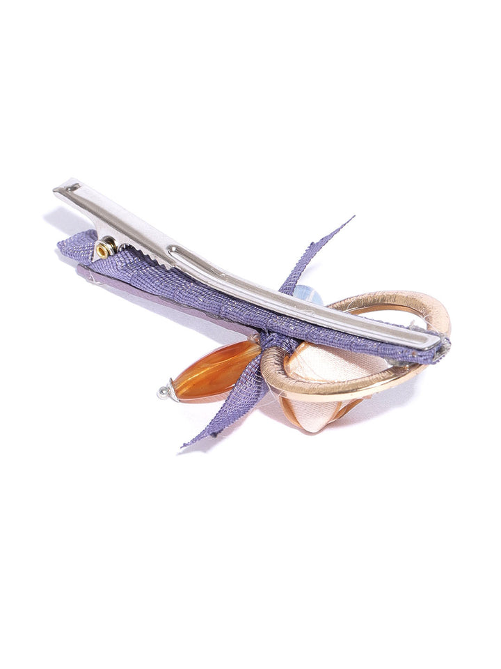 Women Fashion Hair Accessories Ellipse Acrylic Gemstone Clip For Girls