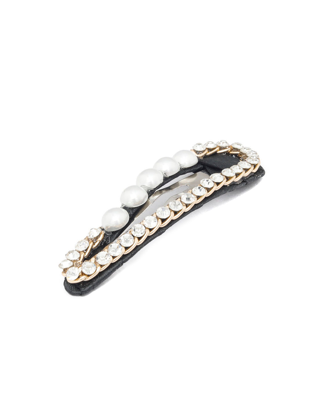 Stones Pearls Hair Pin