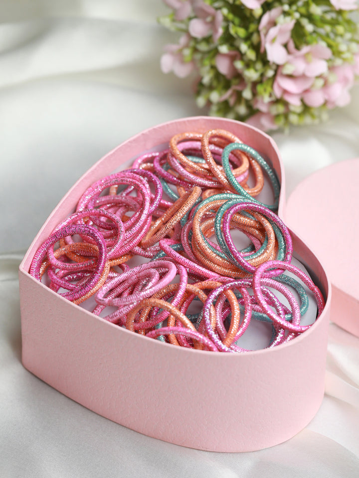 Multi Coloured Hair Ties Pack of 100