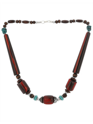 Multi-Color Silver Plated Pendant Set