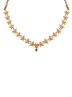 Pearls Gold Plated Jewellery Set