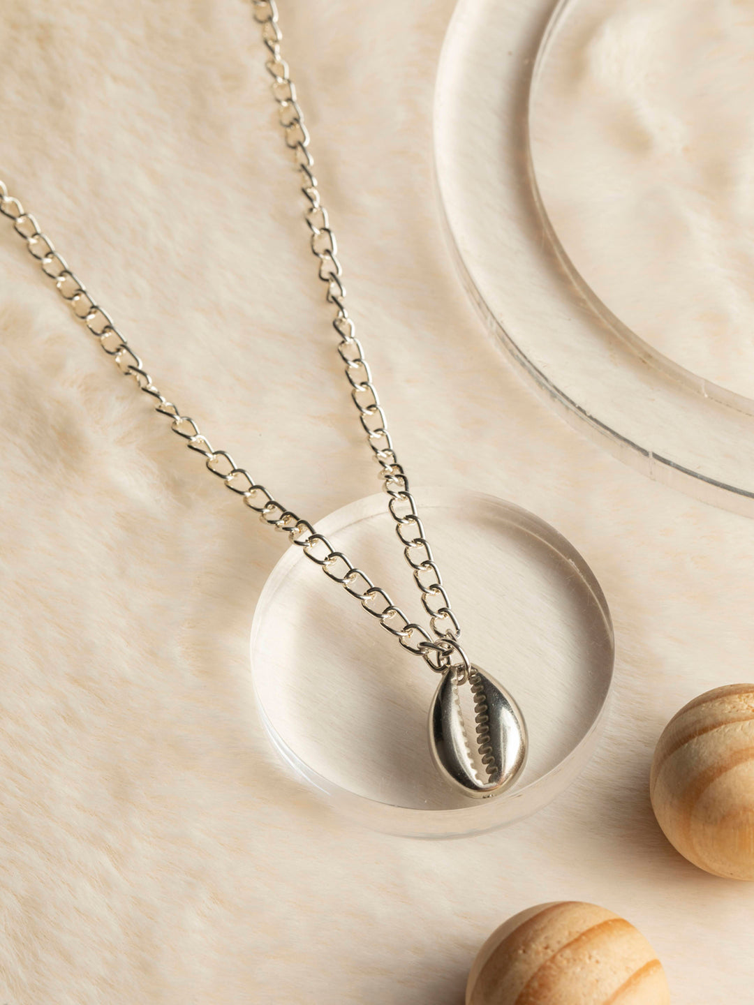 Sea Shell Silver Necklace
