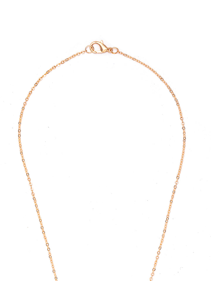 Rose Gold Plated Pearl Necklace