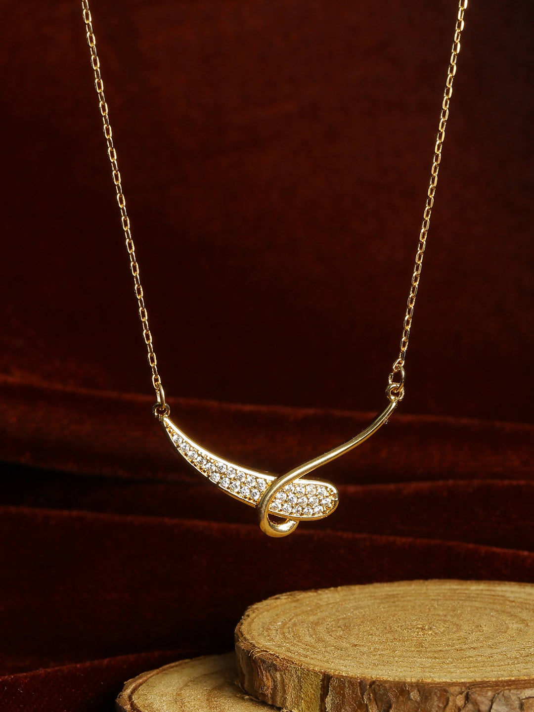 Twisted Princess Rose Gold Necklace