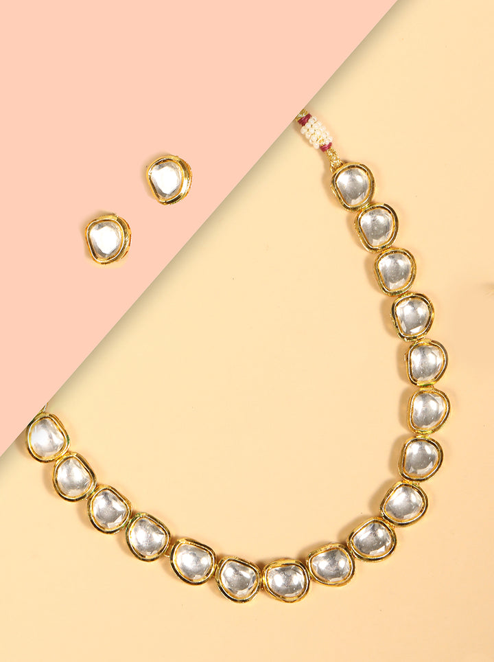 Aashna-Kundan Gold Plated Jewellery Set