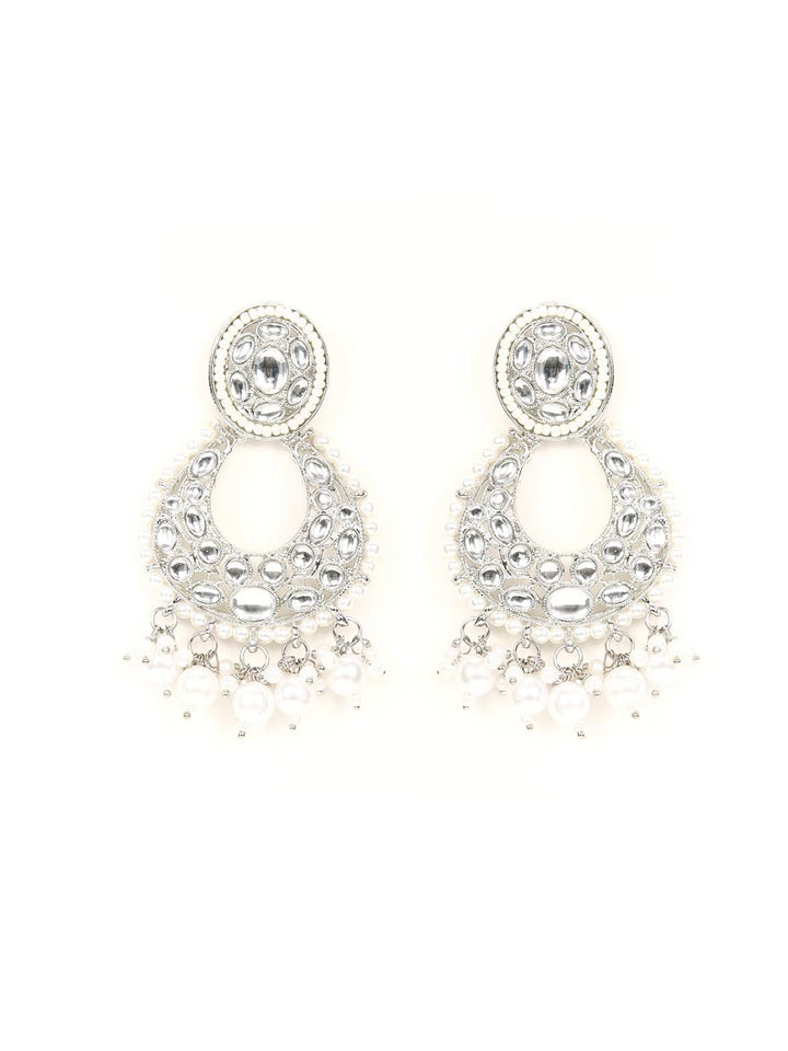 Kundan Pearls Beads Silver Plated Choker Set with MaangTikka