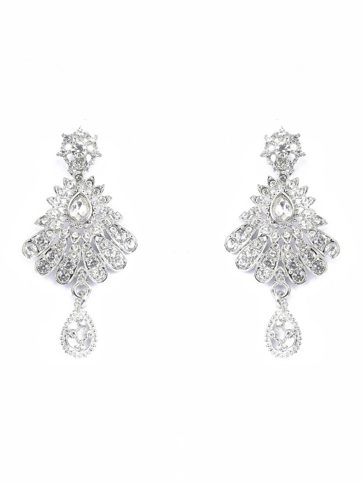 Floral Luster - Kundan Silver Plated Choker Set with MaangTikka