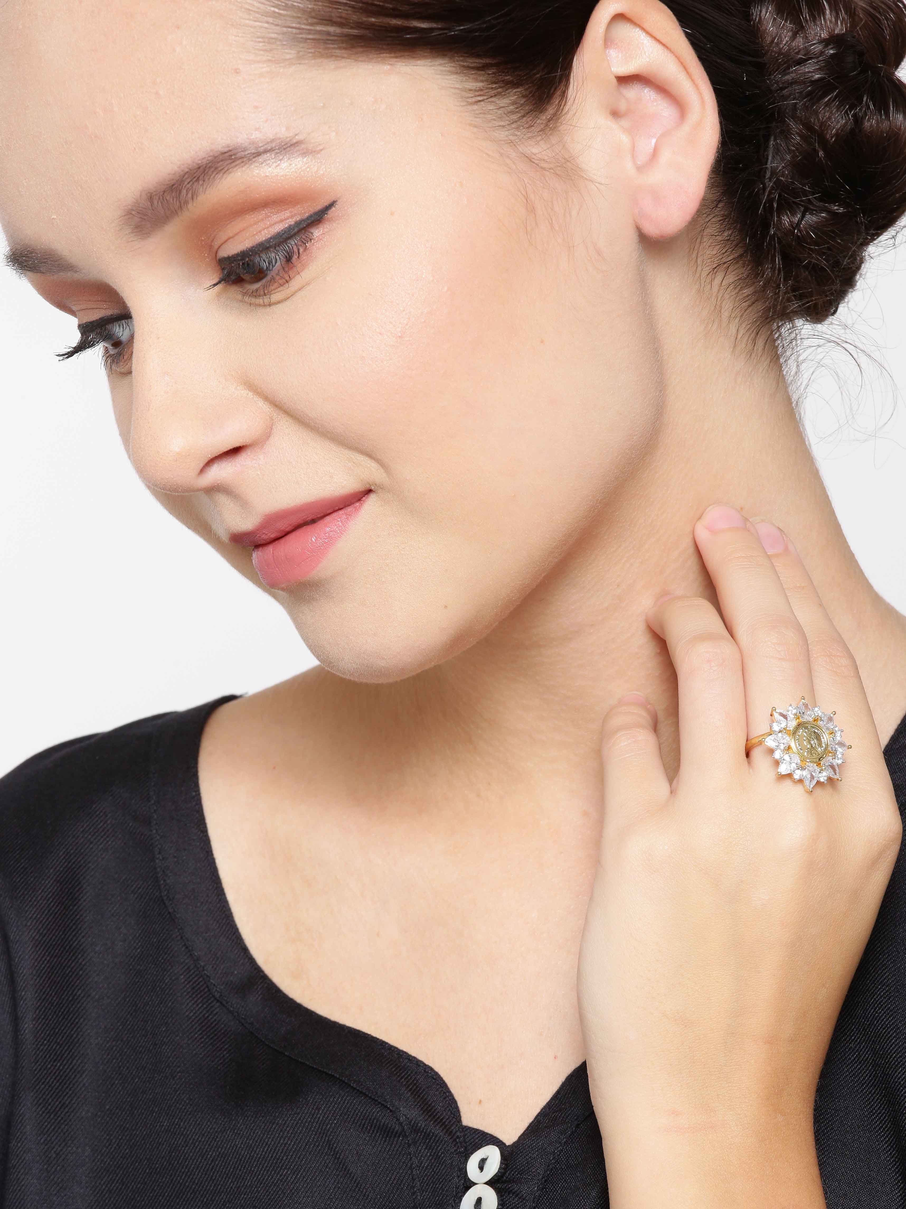 Swarovski Eternal Flower Ring Set Swarovski Bee Ring Woman