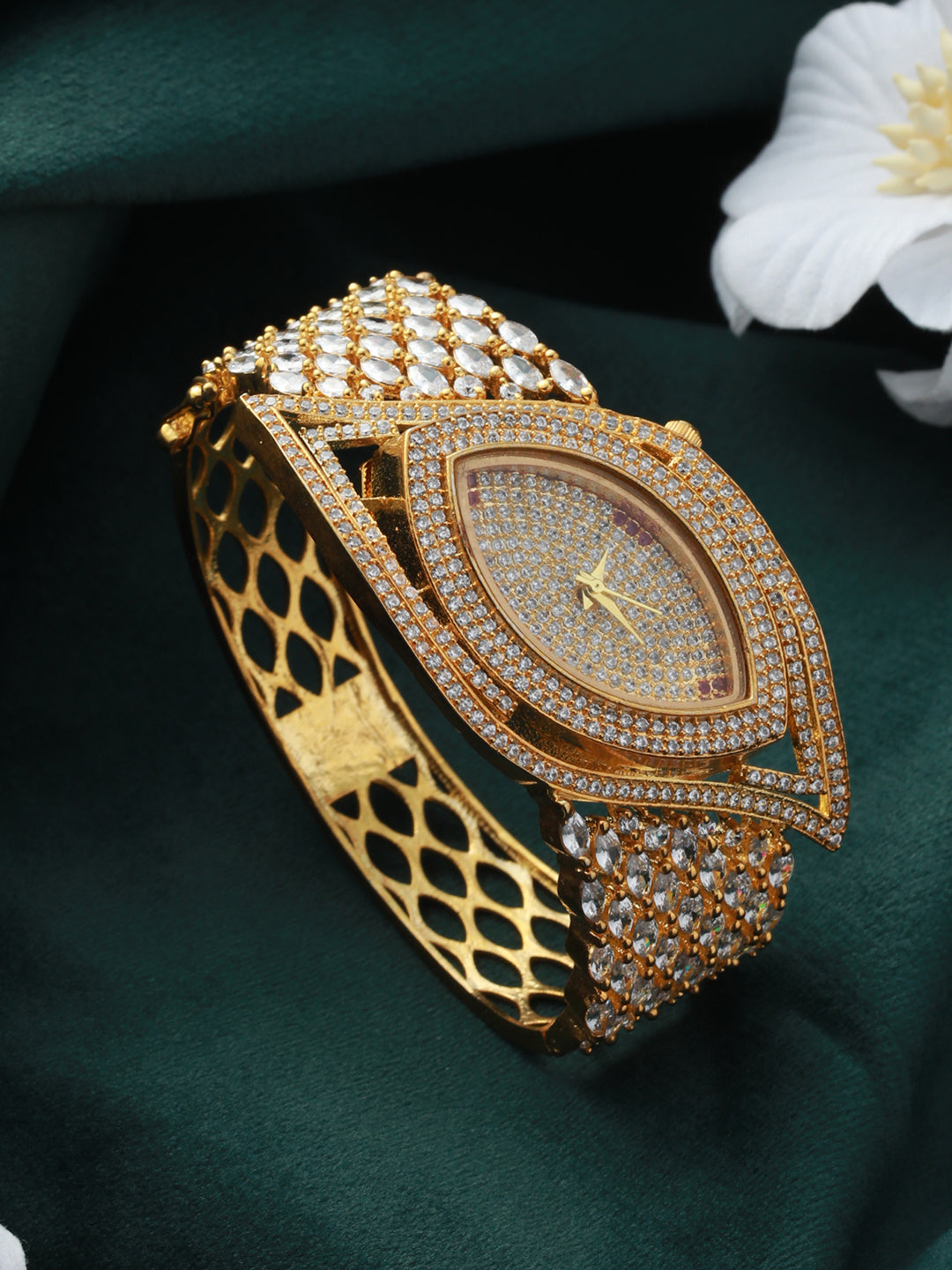 Bracelet Watch Diamond Watch For Girls American Diamond Studded