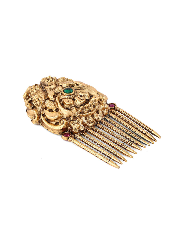 Twin Peacock Carved Design Elegant Hair Accessories