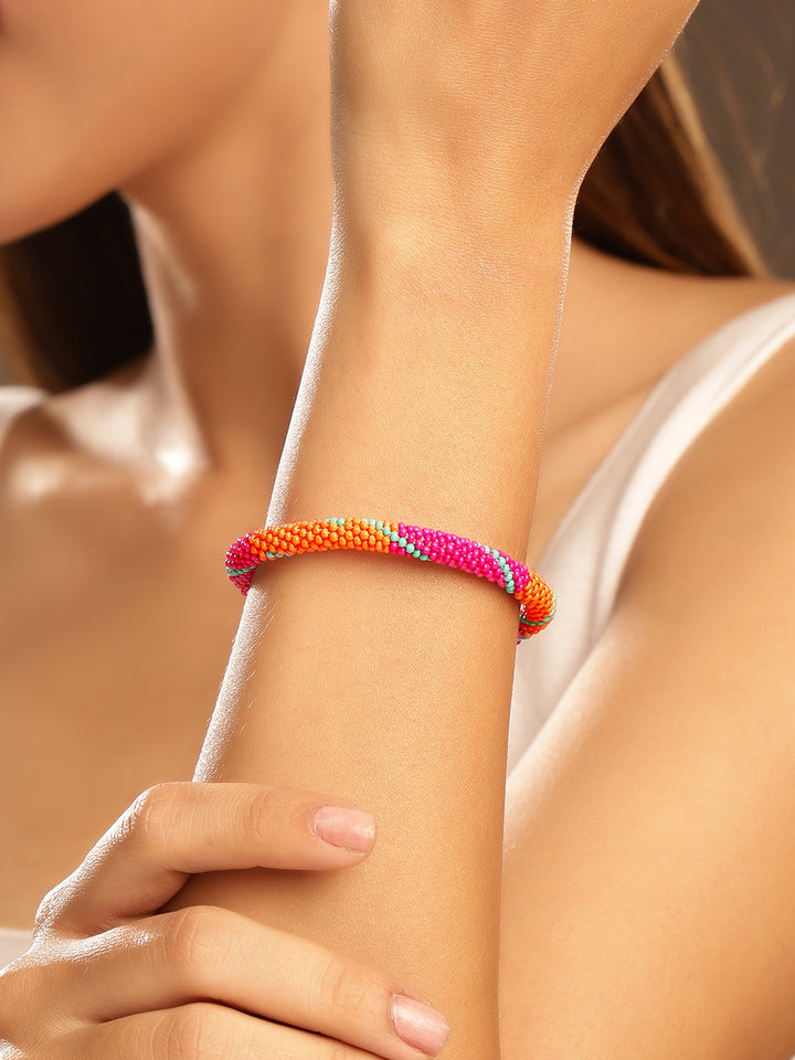 Priyaasi Red Beaded Bracelet