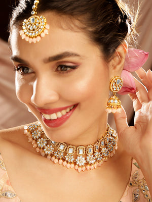 Priyaasi Gold Plated Kundan Jewellery Set