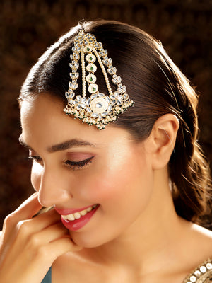 Priyaasi Gold Plated Kundan Passa