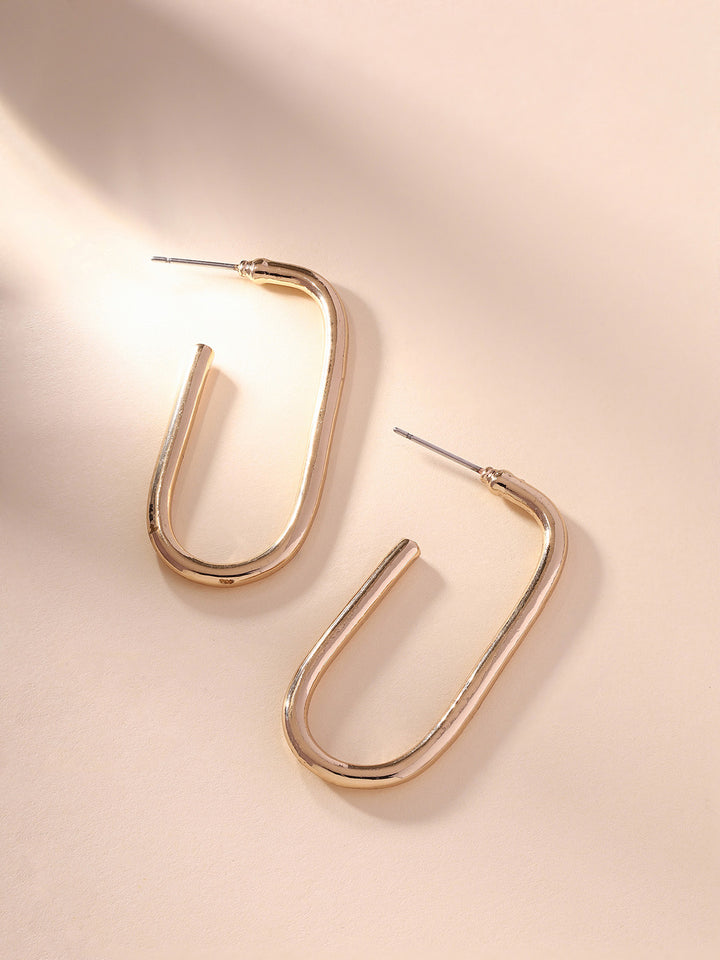 Priyaasi Fashiony Ring Shape Stylish Hoop Earrings