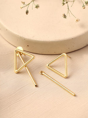 Priyaasi Triangle Statement Gold Plated Earrings