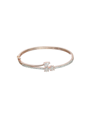 Priyaasi Gold Plated American Diamond Crystal Bracelet