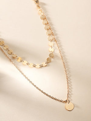 Priyaasi Gold Plated Two Layered Stylish Necklaces