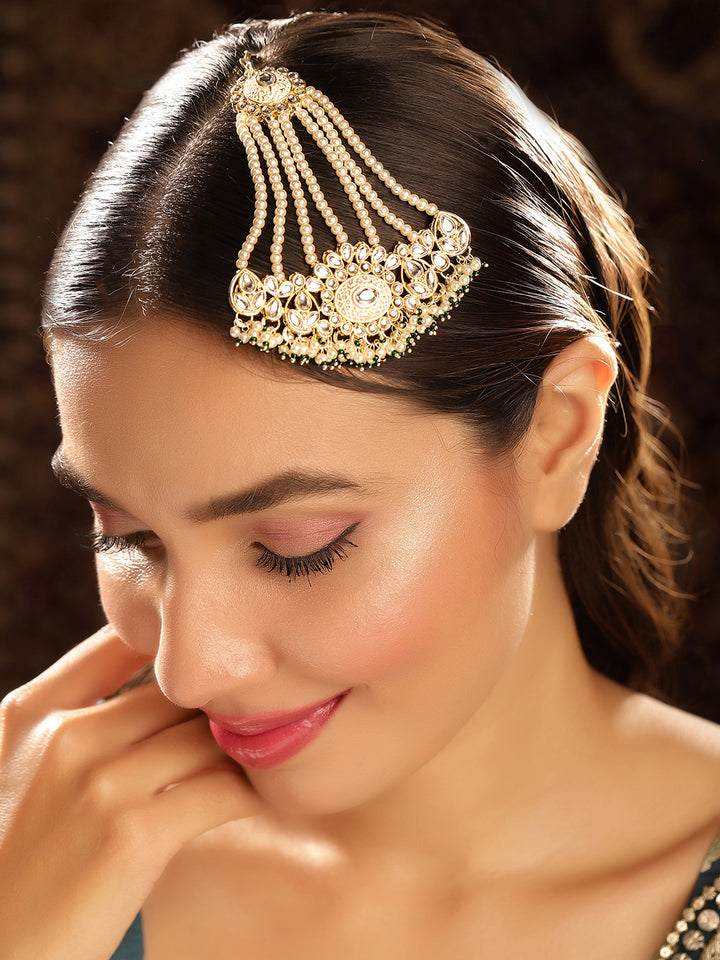 Priyaasi Gold Plated Kundan Passa