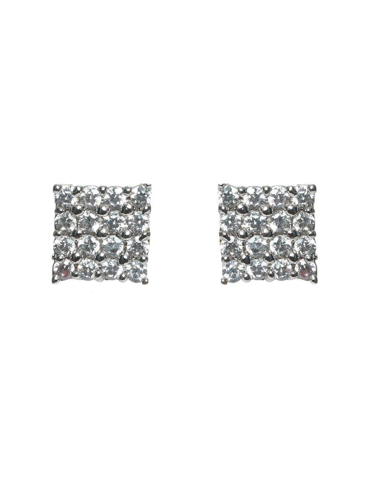 Priyaasi Gold Plated Crystal Stud Earrings