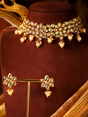 Priyaasi Gold Plated Kundan Jewellery Set