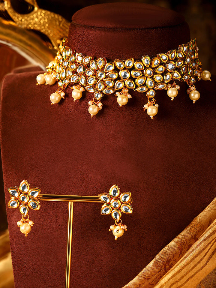 Priyaasi Gold Plated Kundan Jewellery Set