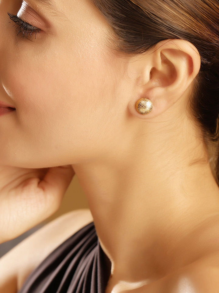 Priyaasi Silver Floral Stud Earrings