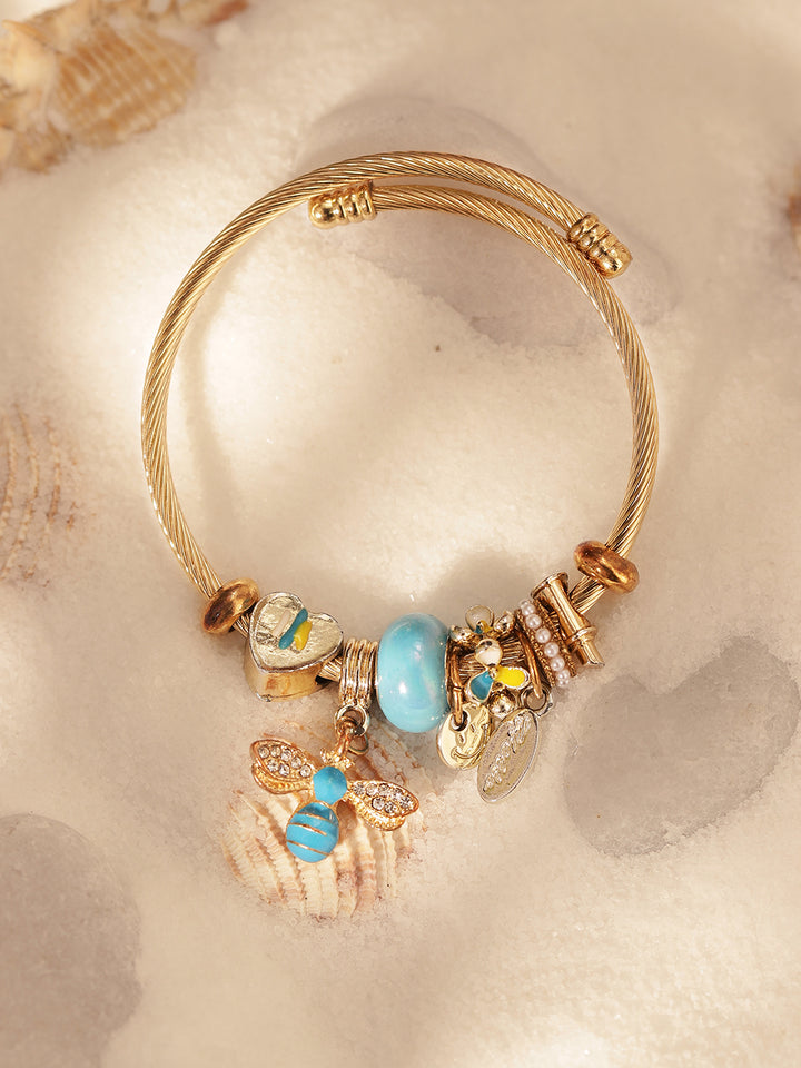 Priyaasi Multi-color Beaded Flora-Fauna Bracelet