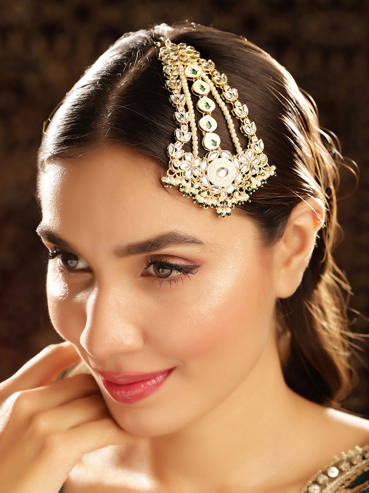 Priyaasi Gold Plated Kundan Passa