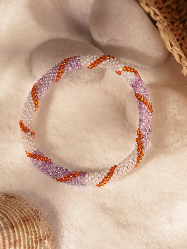 Priyaasi White Beaded Bracelet