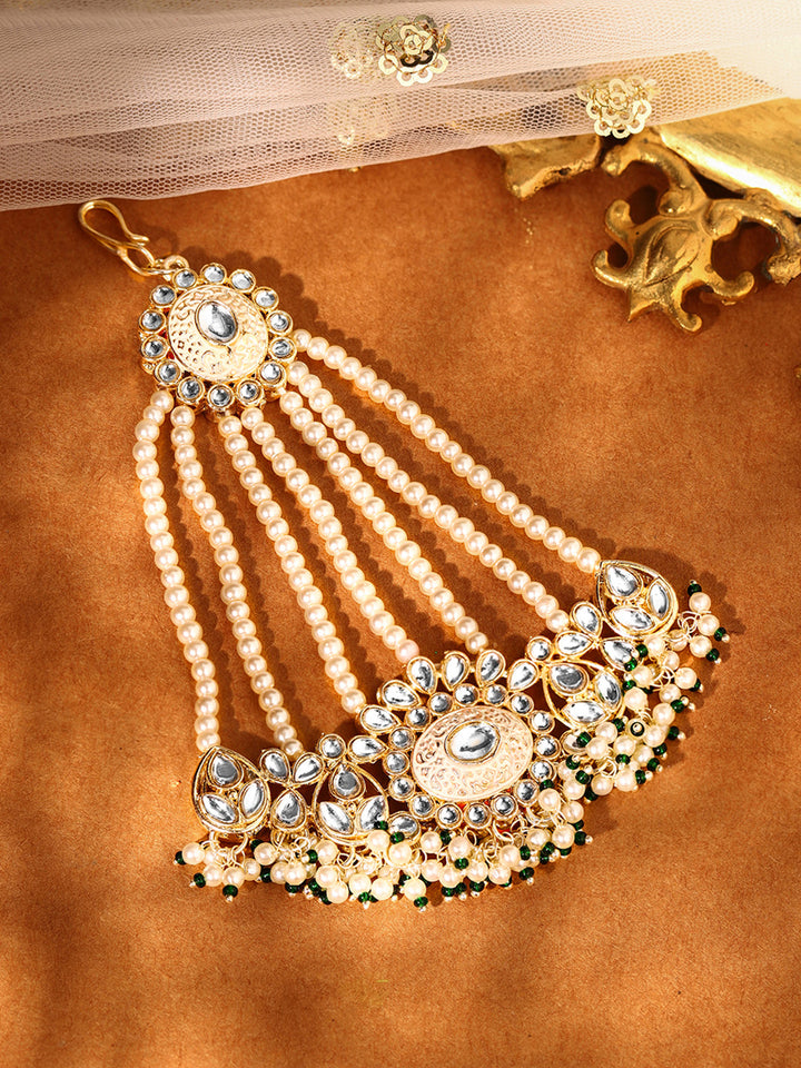 Priyaasi Gold Plated Kundan Passa