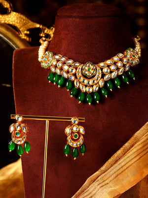 Priyaasi Gold Plated Kundan Jewellery Set