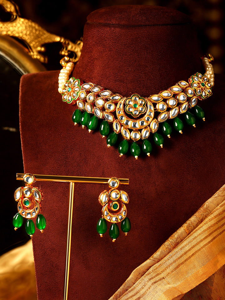 Priyaasi Gold Plated Kundan Jewellery Set